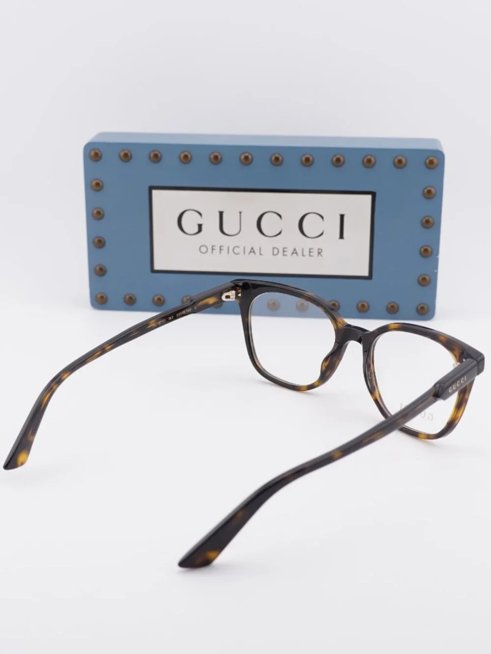 Gucci GG1821O 002 Square Eyeglasses - Havana 51mm